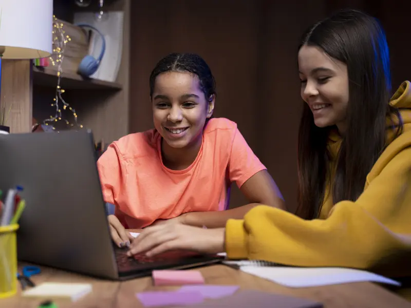 Teens studying for Cambridge English